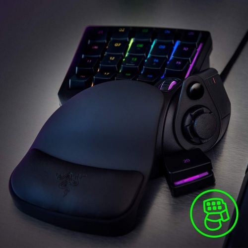 레이저 [아마존베스트]Razer Tartarus V2 Gaming Keypad (Gamepad with Mecha-Membrane Keys, 32 Programmable Buttons, 8-Way Thumbpad, Palm Rest, Hypershift, RGB Chroma Lighting) Black