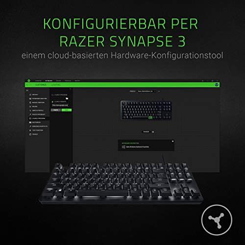 레이저 [아마존베스트]Razer BlackWidow Lite: Noiseless keyboard for gaming & office work with Razer Orange (tactile & quiet) keys, compact form factor, individual backlighting & QWERTY layout