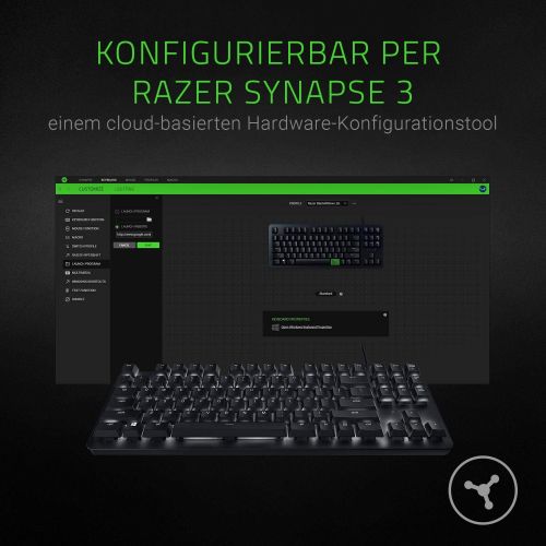 레이저 [아마존베스트]Razer BlackWidow Lite: Noiseless keyboard for gaming & office work with Razer Orange (tactile & quiet) keys, compact form factor, individual backlighting & QWERTY layout