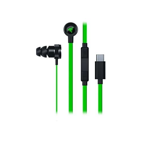 레이저 Razer RAZER Hammerhead USB-C: 10 mm Dynamic Drivers - Durable Aluminum Chassis and Flat-Style Cable - in-Line Controls