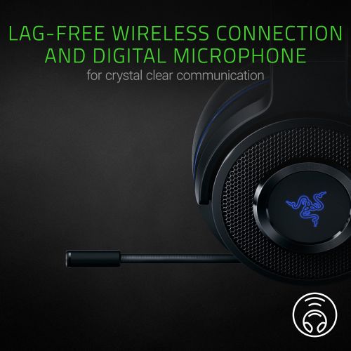 레이저 By Razer Razer Thresher 7.1: Dolby 7.1 Surround Sound - Lag-Free Wireless Connection - Retractable Digital Microphone - Gaming Headset Works with PC & PS4
