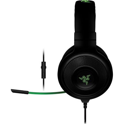 레이저 Razer Kraken Pro - Noise Isolating Analog Black Gaming Headset with Retractable Mic - Compatible with PC, Xbox One & Playstation 4