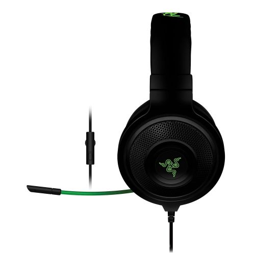 레이저 Razer Kraken Pro - Noise Isolating Analog Black Gaming Headset with Retractable Mic - Compatible with PC, Xbox One & Playstation 4