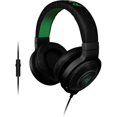 레이저 Razer Kraken Pro - Noise Isolating Analog Black Gaming Headset with Retractable Mic - Compatible with PC, Xbox One & Playstation 4