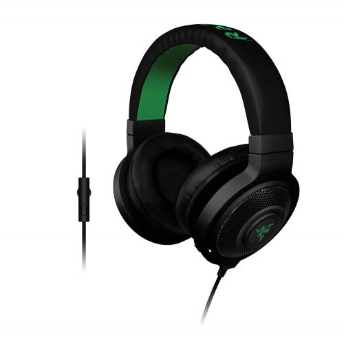 레이저 Razer Kraken Pro - Noise Isolating Analog Black Gaming Headset with Retractable Mic - Compatible with PC, Xbox One & Playstation 4