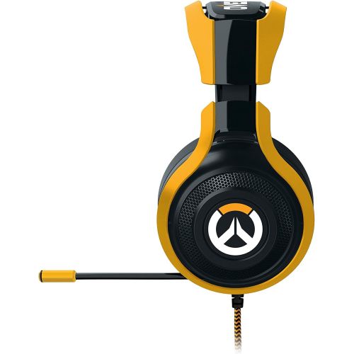 레이저 Razer Overwatch ManOWar Tournament Edition: In-Line Audio Control - Unidirectional Retractable Mic - Rotating Ear Cups - Gaming Headset Works with PC, PS4, Xbox One, Switch, & Mobi