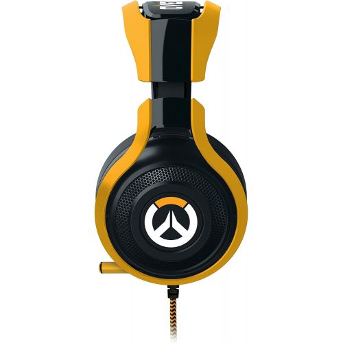 레이저 Razer Overwatch ManOWar Tournament Edition: In-Line Audio Control - Unidirectional Retractable Mic - Rotating Ear Cups - Gaming Headset Works with PC, PS4, Xbox One, Switch, & Mobi