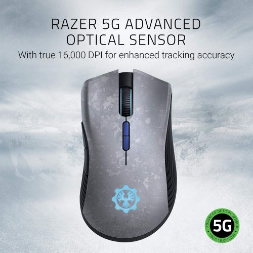 레이저 NEW Razer Mamba Wireless [2018]: True 16, 000 DPS 5G Optical Sensor - WiredWireless Capability (50 Hour Battery Life)  Powered by Chroma - Ergonomic Gaming Mouse