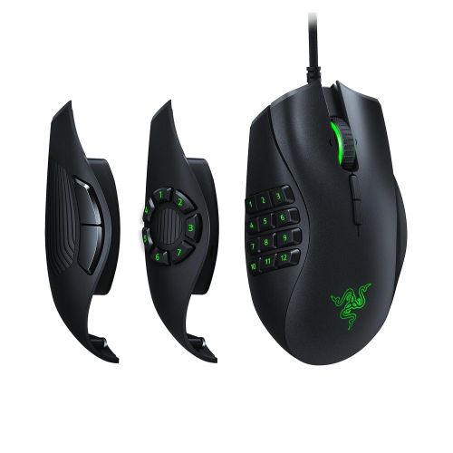 레이저 Razer Naga Trinity: True 16, 000 5G Optical Sensor - 3 Interchangeable Side Plates - Chroma Enable - Gaming Mouse