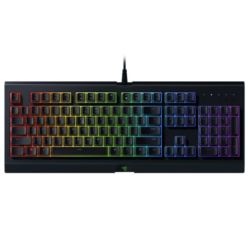 레이저 Razer Cynosa Chroma: Spill-Resistant Design - Individually Backlit Keys with 16.8 Million Color Options - Ultra-Low Profile Switch - Gaming Keyboard