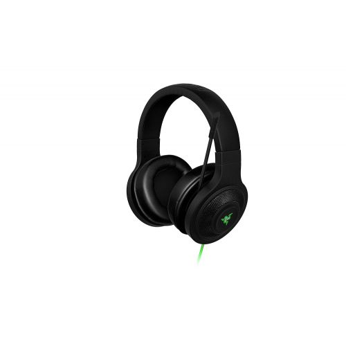 레이저 Razer Kraken USB - Black Noise Isolating Over-Ear Gaming Headset with Mic - Compatible with PC & Playstation 4