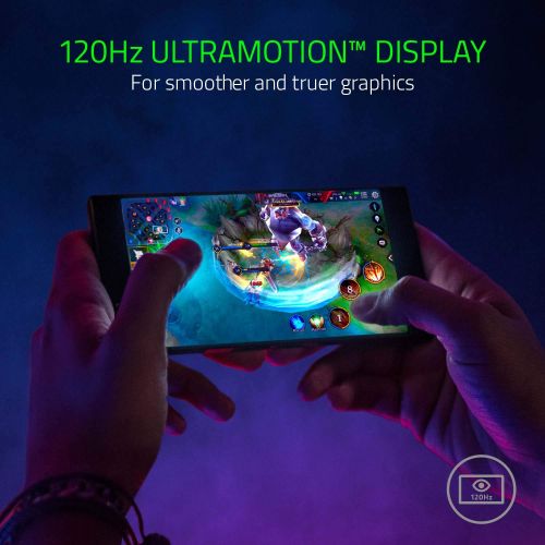 레이저 Razer Phone - 1st Generation: 120 Hz Ultra Motion Display - 64GB Memory - 8GB RAM - Dual Camera - Dual Front-Facing Speakers - Gaming Phone - Limited Edition Gold