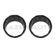 Razer Auto Gloss Black Headlight Ring Trim Bezel Headlamp Overlay Cover for 07-18 Jeep Wrangler JK