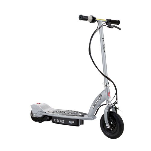 레이져(Razor) Razor E100 Motorized Rechargeable Kids Toy Electric Scooters, 1 Silver & 1 Blue