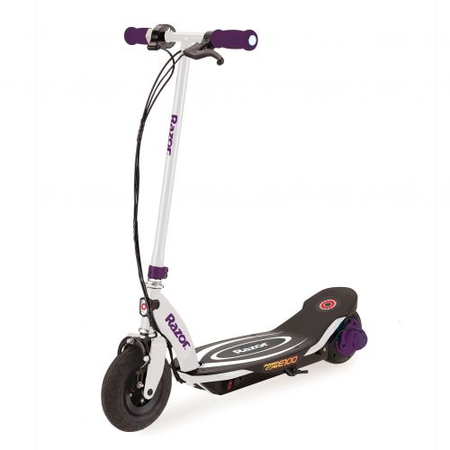 레이져(Razor) Razor Power Core E100 Electric Hub Motor Kids Toy Scooters, 1 Purple & 1 Blue