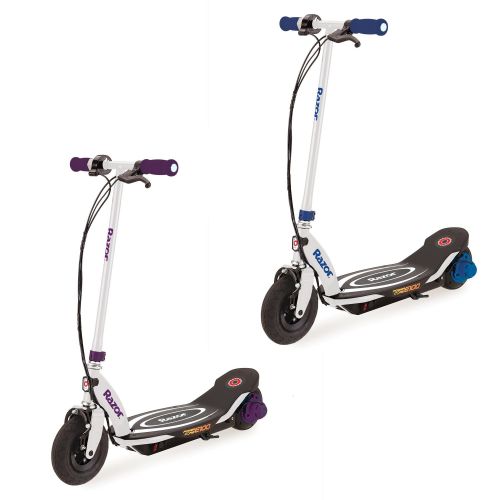 레이져(Razor) Razor Power Core E100 Electric Hub Motor Kids Toy Scooters, 1 Purple & 1 Blue