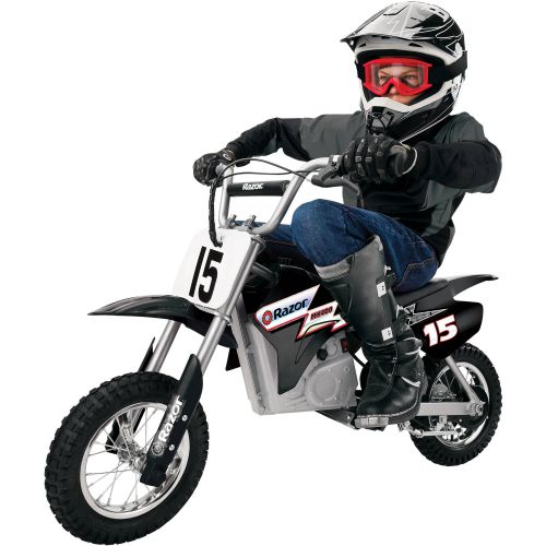 레이져(Razor) Razor MX400 Dirt Rocket 24V Electric Toy Motocross Motorcycle Dirt Bike, Black