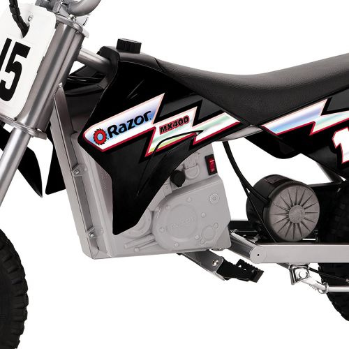 레이져(Razor) Razor MX400 Dirt Rocket 24V Electric Toy Motocross Motorcycle Dirt Bike, Black