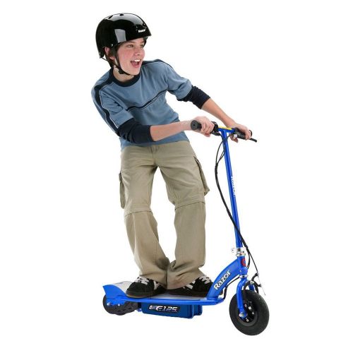 레이져(Razor) Razor E125 Motorized 24-Volt 10 MPH Rechargeable Kids Electric Scooter, Blue