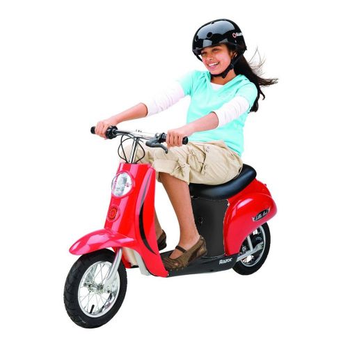 레이져(Razor) Razor Pocket Mod Miniature Euro 24 Volt Electric Retro Scooter, Red (2 Pack)