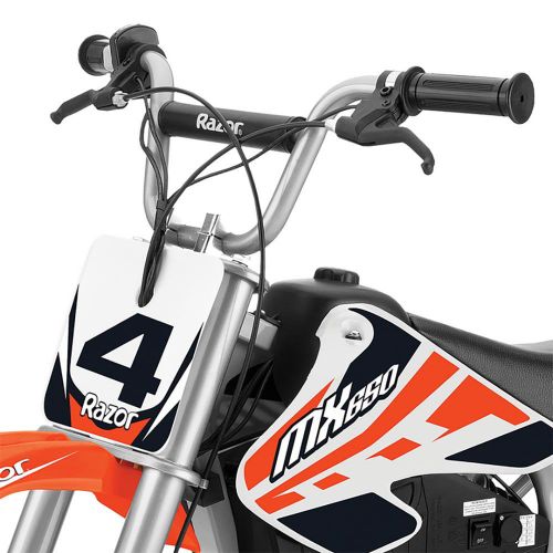 레이져(Razor) Razor MX650 Steel Electric Dirt Rocket Kids Motorcross Motorcycle Bike, Orange