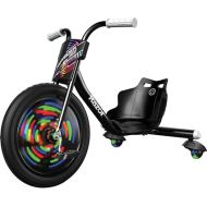 Razor RipRider 360 Lightshow - Trike with Rear Casters and with Motion-Activated Multi-Color Lights, 3 Wheeled Drifting Ride-On for Kids Ages 5 and Up