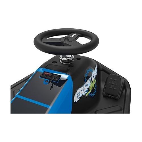 레이져(Razor) Razor Crazy Cart Shift for Kids Ages 6+ (Low Speed) 8+ (High Speed) - 12V Electric Drifting Go Kart for Kids - High/Low Speed Switch and Simplified Drifting System, for Riders up to 120 lbs