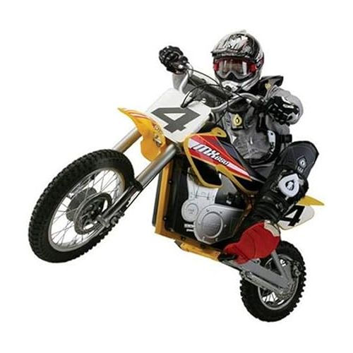 레이져(Razor) Razor MX650 Dirt Rocket Electric-Powered Dirt Bike with Authentic Motocross Dirt Bike Geometry, Rear-Wheel Drive, High-Torque, Chain-Driven Motor, for Kids 13+