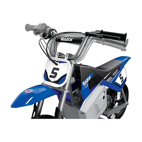 레이져(Razor) Razor MX350 Dirt Rocket Electric Motocross Off-Road Bike for Age 13+, Up to 30 Minutes Continuous Ride Time, 12