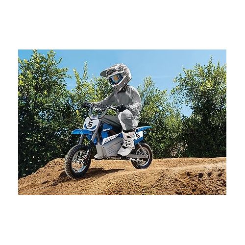 레이져(Razor) Razor MX350 Dirt Rocket Electric Motocross Off-Road Bike for Age 13+, Up to 30 Minutes Continuous Ride Time, 12