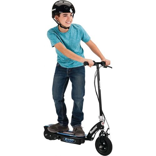 레이져(Razor) Razor Pocket Mod Petite - 12V Miniature Euro-Style Electric Scooter for Ages 7+, 100-watt Motor, Up to 40 min Ride Time & E100 Electric Scooter for Kids Ages 8+ - 8