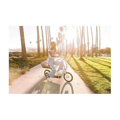 레이져(Razor) EcoSmart Metro Electric Scooter - Padded Seat, Wide Bamboo Deck, 16