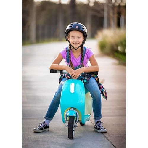 레이져(Razor) Razor Pocket Mod Petite - 12V Miniature Euro-Style Electric Scooter for Ages 7+, 100-watt Motor, Up to 40 min Ride Time, for Riders up to 110 lbs