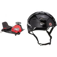 Razor Crazy Cart Electric Drifting Go Kart and Razor V-17 Youth Multi-Sport Helmet