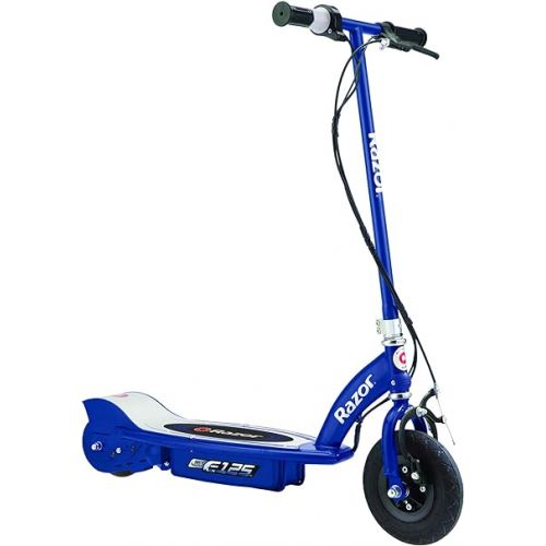 레이져(Razor) Razor E100 & E125 Kids 24 Volt Motorized Electric Battery Powered Toy Scooters, Blue & Purple