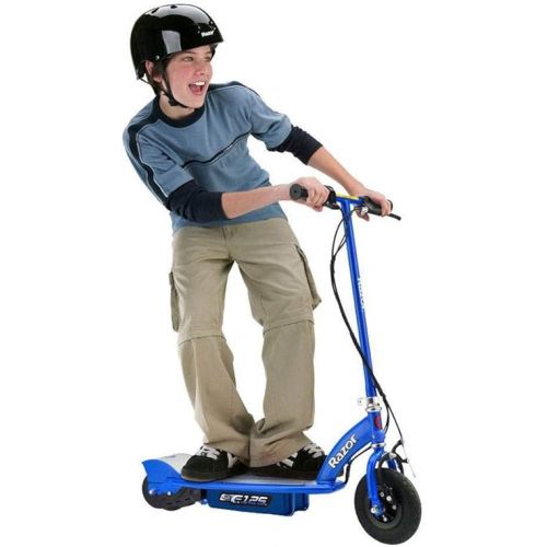 레이져(Razor) Razor E125 Motorized 24-Volt 10 MPH Rechargeable Electric Scooters, Blue & Black