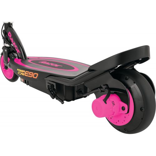 레이져(Razor) Razor Power Core E90 Electric Scooter with hub Motor, Push-Button Throttle, for Kids 8+