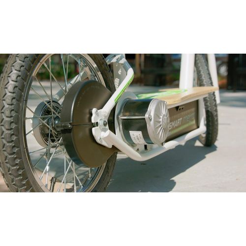 레이져(Razor) Razor EcoSmart Metro Electric Scooter  Padded Seat, Wide Bamboo Deck, 16 Air-Filled Tires, Rear-Wheel Drive