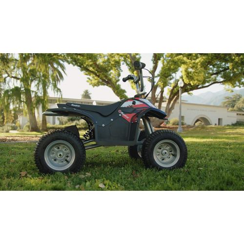 레이져(Razor) Razor Dirt Quad  24V Electric 4-Wheeler Ride-On for Kids 8+, Twist-Grip Variable-Speed Acceleration Control, Hand-Operated Disc Brake, 12 Knobby Air-Filled Tires