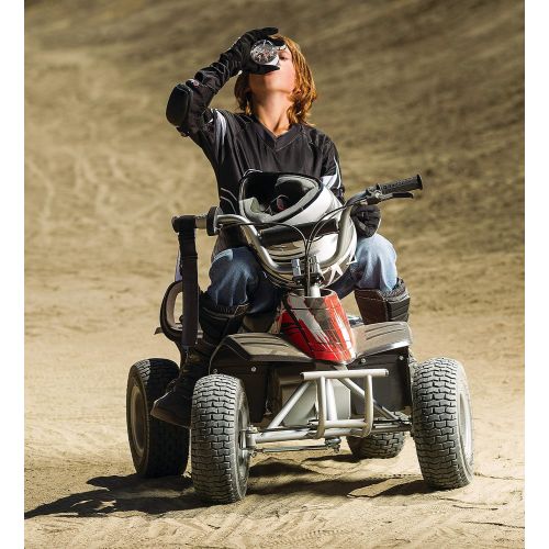 레이져(Razor) Razor Dirt Quad  24V Electric 4-Wheeler Ride-On for Kids 8+, Twist-Grip Variable-Speed Acceleration Control, Hand-Operated Disc Brake, 12 Knobby Air-Filled Tires