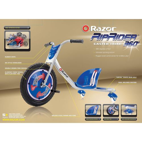 레이져(Razor) [아마존베스트]Razor RipRider 360 Caster Trike