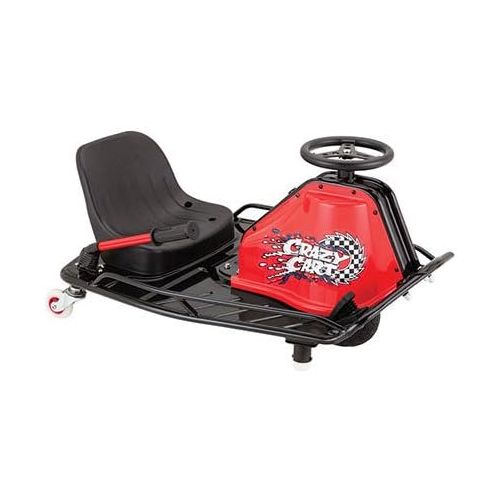 레이져(Razor) Razor Crazy Cart - 24V Electric Drifting Go Kart - Variable Speed, Up to 12 mph, Drift Bar for Controlled Drifts