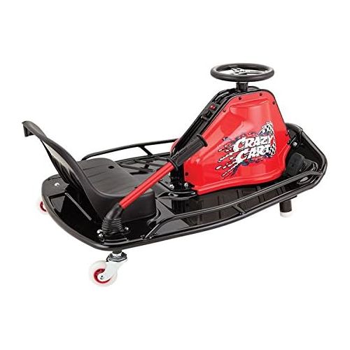 레이져(Razor) Razor Crazy Cart - 24V Electric Drifting Go Kart - Variable Speed, Up to 12 mph, Drift Bar for Controlled Drifts