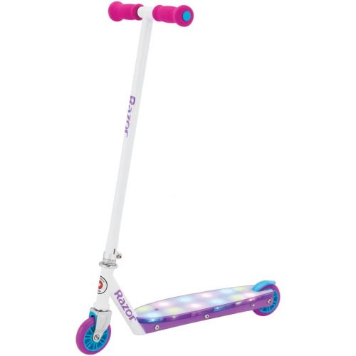 레이져(Razor) Razor Party Pop Kick Scooter - Multi-Color LED Light-Up Deck, Lightweight Steel Frame, for Kids Ages 6 and Up