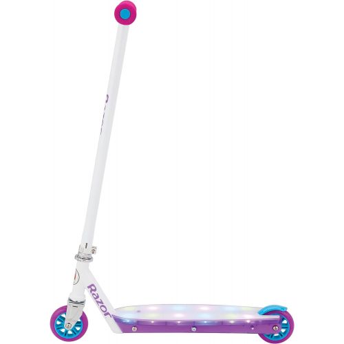 레이져(Razor) Razor Party Pop Kick Scooter - Multi-Color LED Light-Up Deck, Lightweight Steel Frame, for Kids Ages 6 and Up