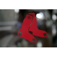 RbCraftStudio Set of (2) Boston Red Sox Custom Socks Logo Die-Cut Vinyl Decal Sticker. Comes in different sizes and color.