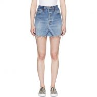 Re/Done Indigo Levis Edition High-Rise Denim Miniskirt