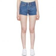 Re/Done Blue Originals Denim The Short Shorts