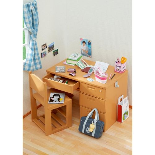  Re-Ment Petit Sample - Benkyoudukue Cute Mini Student Study Desk Table Shelf and Chair RE-MENT Japan