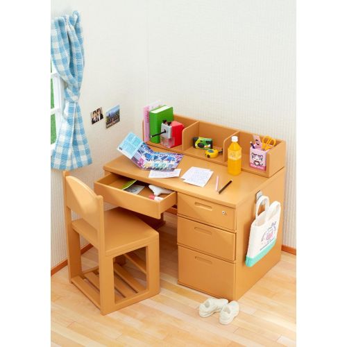  Re-Ment Petit Sample - Benkyoudukue Cute Mini Student Study Desk Table Shelf and Chair RE-MENT Japan